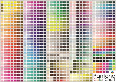 pantone color code chart.